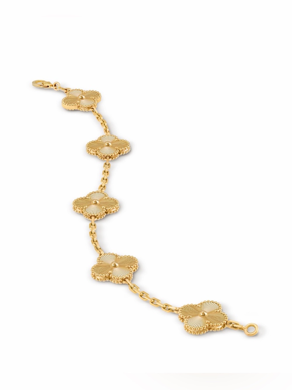 Gold Clover Pendant  Bracelet Luxury Bracelet - Picture 4 of 7